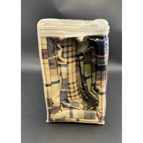 Vtg JCPenney Home Flannel Lodge Plaid Sheet Set Twin Size 100% Heavy Cotton - Picture 4 of 8